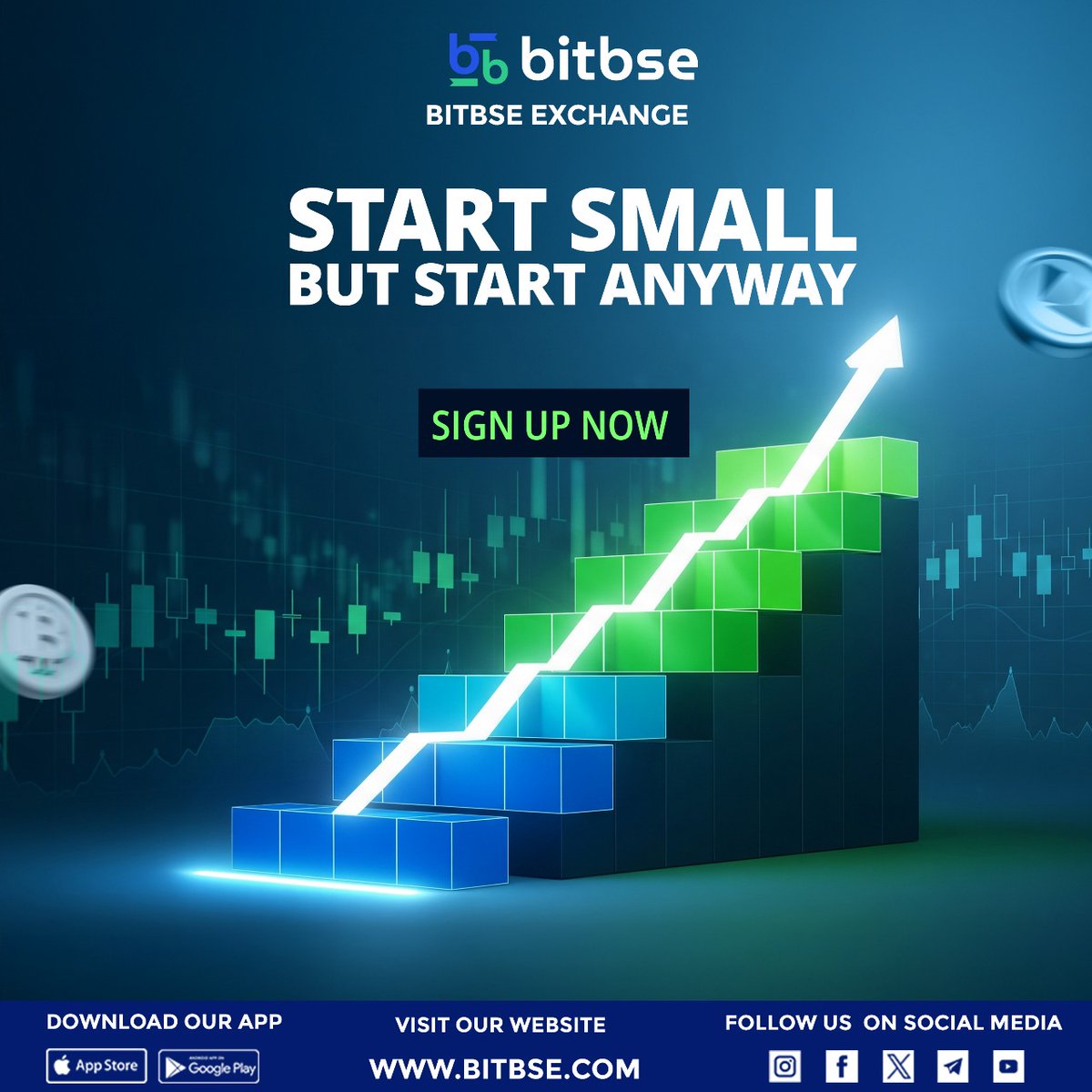 🌟 Big dreams start with small steps! Start small, grow big – with Bitbse  Exchange 🚀 👉 Sign up now and begin your crypto journey today. . #Bitbse  #BitbseExchange #StartSmallGrowBig . Disclaimer: