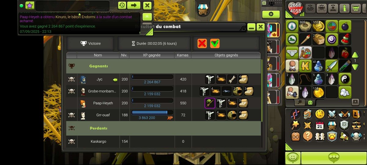 paapheyeh's tweet image. On m&apos;a passé une commande au début du week-end, j&apos;ai pu la compléter durant celui-ci😇
 #dofustouch #dofus