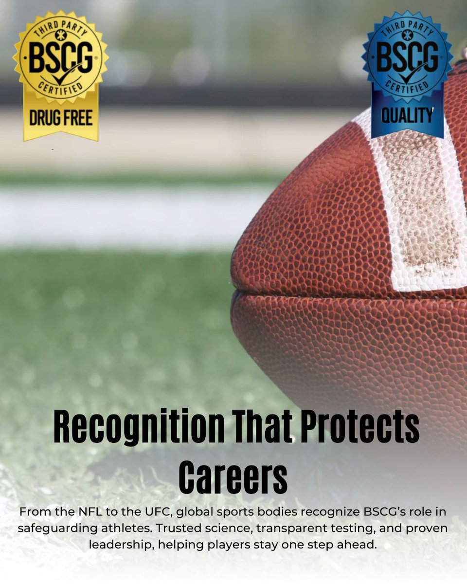 From the NFL to the UFC, to OPSS, BSCG continues to be recognized as a leader in supplement safety, helping athletes and brands reduce risk in a strict liability era.
#BSCG #CleanSport #SupplementSafety #AntiDoping #ThirdPartyCertification #NFL #AthleteSafety #TrustedVoices