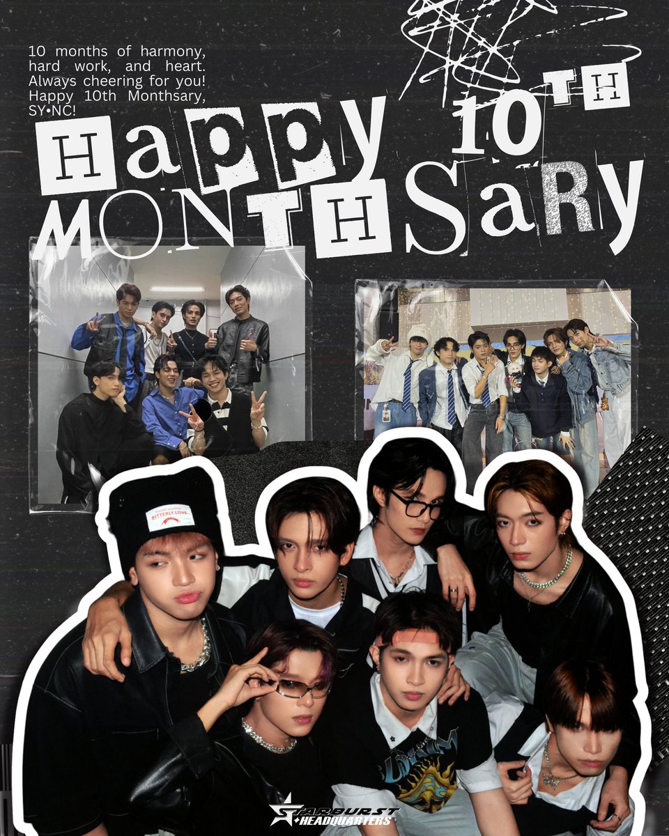 STARBURST HEADQUARTERS (@starbursthq) on Twitter photo 10 months with SY•NC means 10 months of love, hard work, and dreams coming true. We’re beyond grateful to witness your journey and can’t wait for what’s ahead. Happy Monthsary, SY•NC! We're always proud of you! 🌟
SYNC 10th MONTHSARY
#SYNCph <a href="/thesyncph/">SY•NC</a>
#SYNCatFOTPGrandFinals 10 months with SY•NC means 10 months of love, hard work, and dreams coming true. We’re beyond grateful to witness your journey and can’t wait for what’s ahead. Happy Monthsary, SY•NC! We're always proud of you! 🌟
SYNC 10th MONTHSARY
#SYNCph <a href="/thesyncph/">SY•NC</a>
#SYNCatFOTPGrandFinals