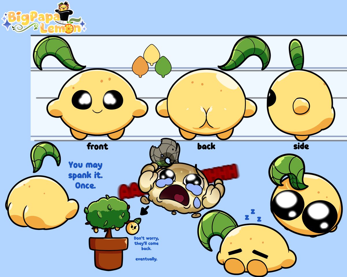 VTUBERS! Do you want your very own adorable caked up lemon friend? Well do I have the plushie for you! 

Plush Wonderland and I have teamed up to bring you AN OFFICIAL Lemlin plush! We have one month to reach 100 pre orders SO PLEASE do consider getting one 🙏 Link below 👇