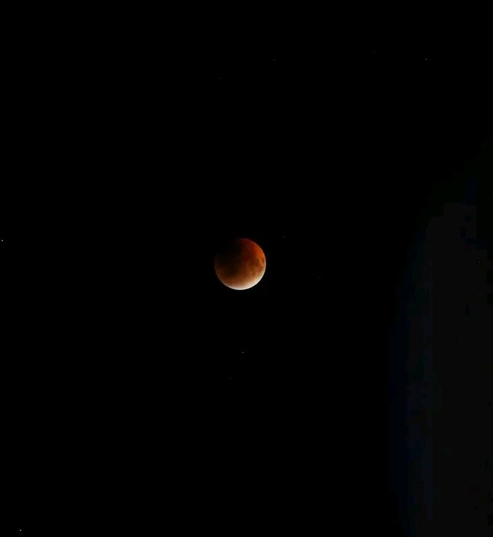 rudraaakshi097's tweet photo. Once in a lifetime #thebloodmoon https://t.co/3MsWQ6sioW
