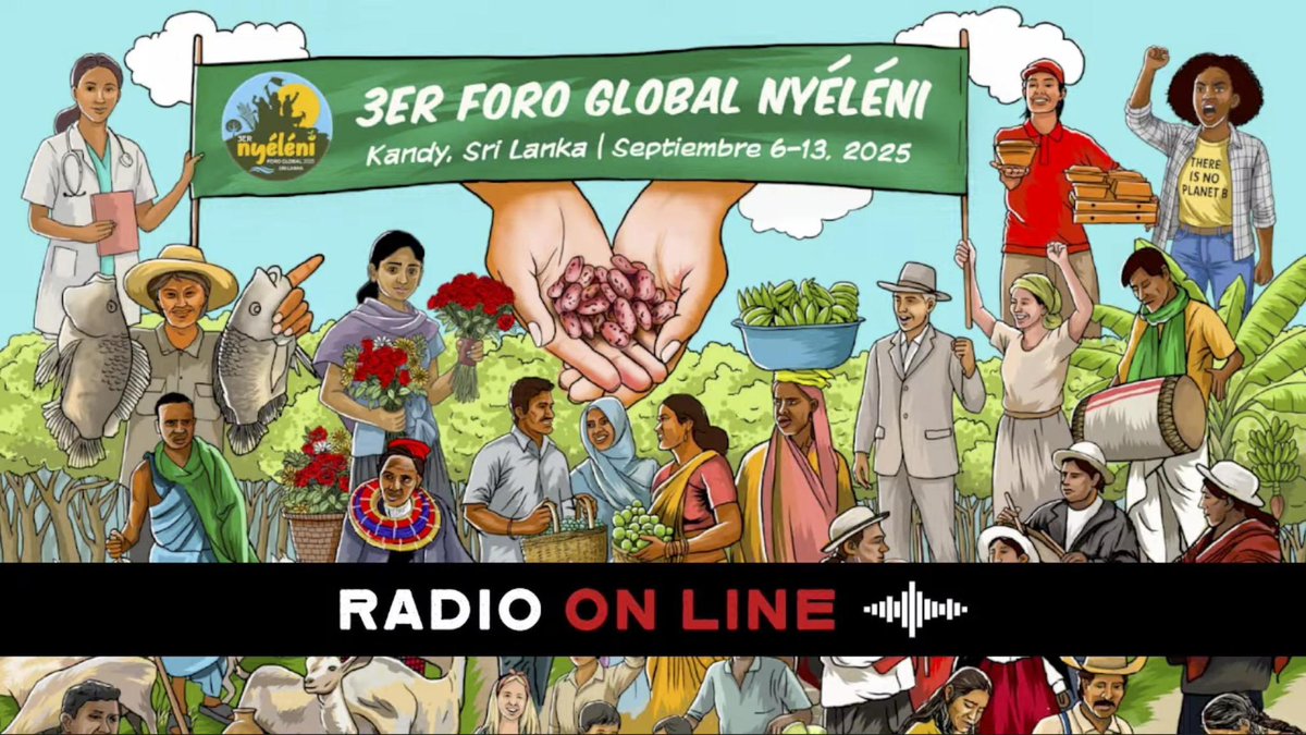 Boerenforum_be's tweet image. 🌐 NYÉLÉNI GLOBAL FORUM
#Nyeleni2025 #FoodSovereigntyNOW
Kandy, 6-13 Sept 2025📍Sri Lanka
➡️ NyeleniGlobalForum.org
🔴 Video: youtube.com/@NyeleniGlobal…
📻 LIVE/Radio: youtube.com/@NyeleniGlobal…
🆕 NEWS/Publications: nyeleniglobalforum.org/category/publi…
🔗 Linktr.ee/@Nyeleni2025
@NyeleniForum ✊🏾