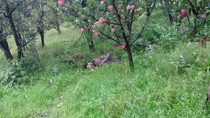 veer_yodha0's tweet photo. #WATCH : First Pic of P@kistani Terrorist killed by the Indian security forces in the ongoing #Encounter in #Gudder, #Kulgam. #JammuAndKashmir #terrorist https://t.co/6M6Ymz53pw