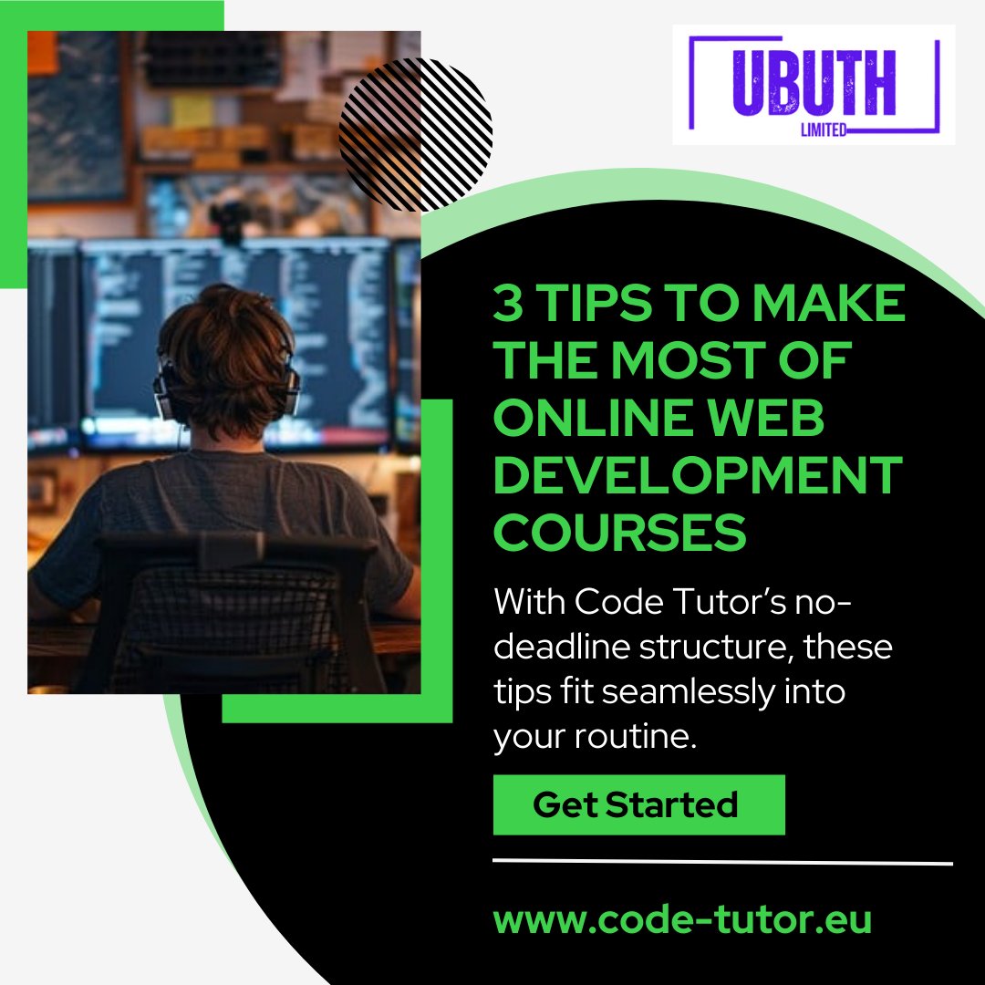 ubuthlimited's tweet image. Dedicate small, consistent study times daily.
Apply lessons with hands-on coding exercises.
Review and revise topics weekly to strengthen your foundation. #CodeTutor #LearningTips
