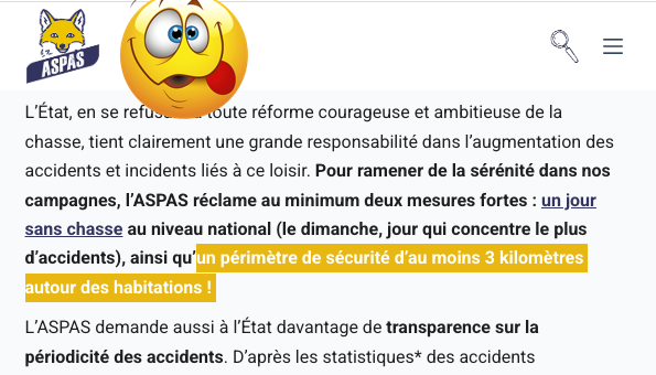 FrancAller_info's tweet photo. Z'êtes assis ?
@ASPASnature exige désormais un périmètre de #chasse interdite… d’au moins 3km autour des habitations ☝️
Ce qui laisserait genre 0,1% du territoire chassable.
Les #agriculteurs, #forestiers, etc. vont adorer 🥳
#Animalisme #FêteAuSlip
#ChassePartage
Même les gamines de @unjour1chasseur n'avait pas osé à ce point, à l'époque de leur pétition au #Sénat, en 2022.
Et la mission sénatoriale a longuement expliqué, et documenté, en quoi ce type de mesure était impraticable et surtout inutile, d'autres mesures plus intelligentes étant déjà en place, à développer...
Lire : https://t.co/ryOcQmVCBD
* Les dingues : https://t.co/fauzj5FD4f