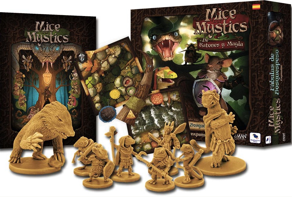 🐭 Mice and Mystics – Fábulas de Bosquespeso
¡Más aventuras en miniatura! 🧙 Nuevas historias, personajes y desafíos para el clásico de ratones heroicos.
👥 1–4 jugadores | ⏱️ 60–90 min | 🎯 7+
Ideal para jugar en familia 🧵📜