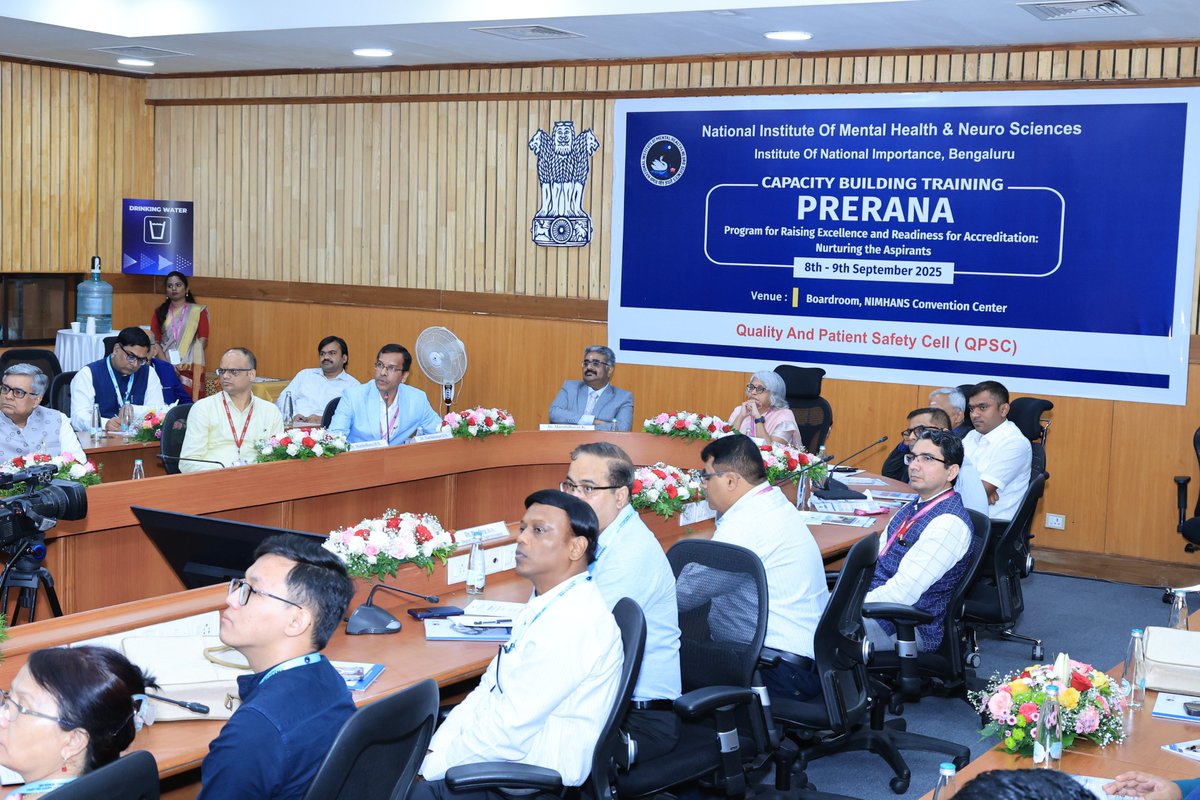 NIMHANS_BLR's tweet photo. ✨ Clarity, confidence, and commitment.
That’s what participants gained from Dr. Nandakumar D.N., Head QPSC & Professor of Neurochemistry at NIMHANS, in his engaging session on the accreditation process and myth-busting realities.
#NIMHANS #Accreditation #QPSC #PRERANA https://t.co/9gOIIQZPcT