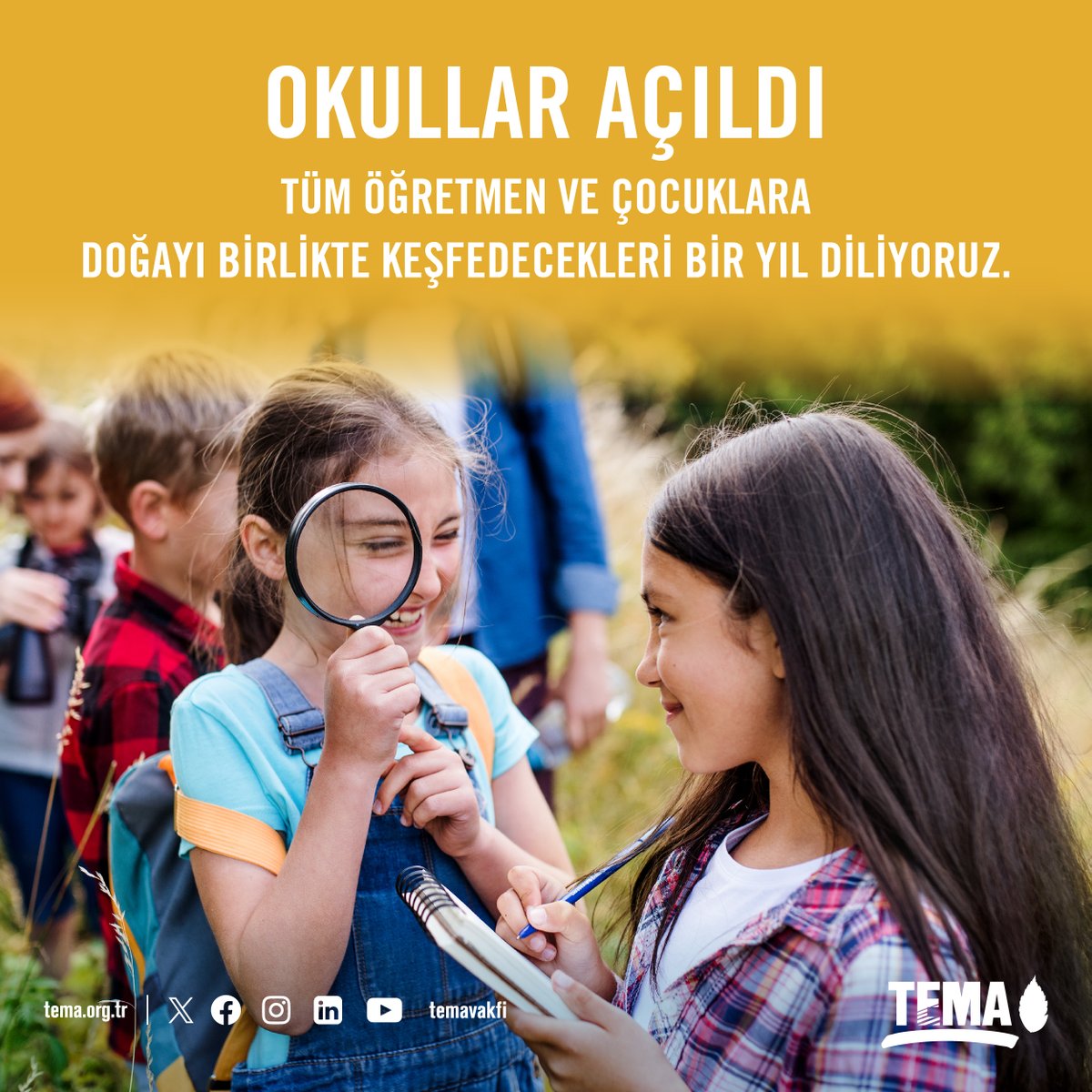 Okullar Açıldı 🔔

🎊 Tüm öğretmen ve çocuklara doğayı birlikte keşfedecekleri bir yıl diliyoruz 💚