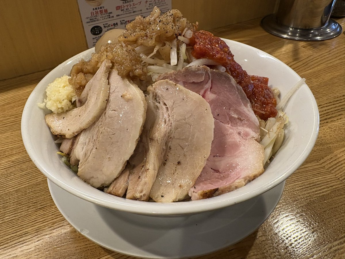 TEXAS88mm's tweet photo. みんなで立川カッパ♪
月火限定が売り切れで間に合わなかったけど、久しぶりの「トマ次郎🍅」特製・大盛りで大満足😋
＠FACTORY31414 https://t.co/wnD9ETBIbd