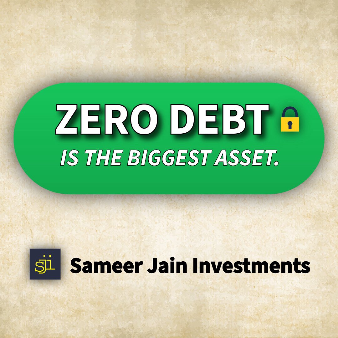 sameeerjain's tweet image. True wealth isn’t just about what you own, it’s also about what you don’t owe.
ZERO DEBT = BIGGEST ASSET.
Build your financial freedom with discipline, not liabilities.
#ZeroDebt #FinancialFreedom #BiggestAsset #DebtFreeLife #MoneyManagement #Wealth #sameerjaininvestments #pune