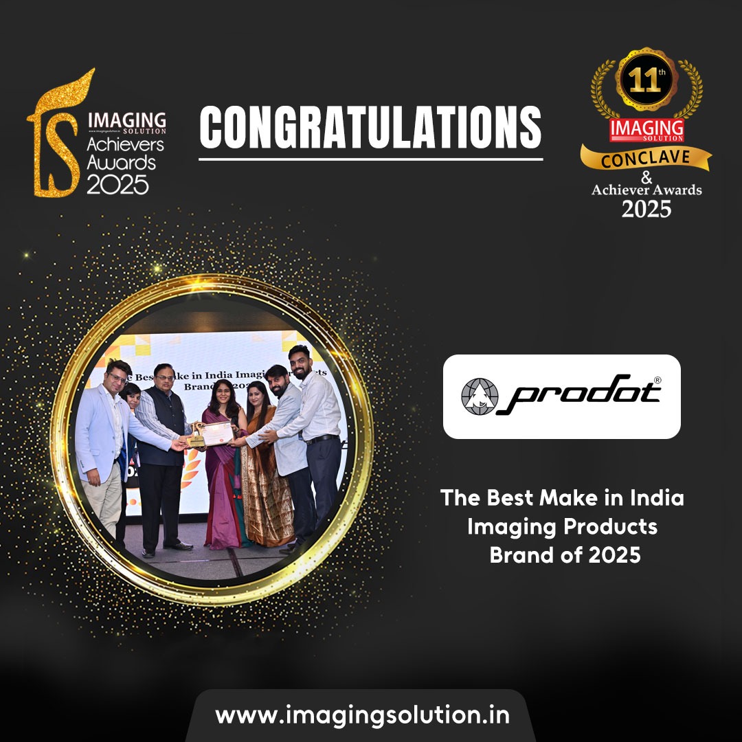 imagingmag's tweet image. ProDot Wins The Best Make in India Imaging Products Brand of 2025 at 11th Imaging Solution Achievers Awards 2025!

Glimpse Link: photos.app.goo.gl/r5QbdszLv327cY…

@ProDotGroup #ProDotGroup @SwapanR56454932 @imagingmag #imagingsolution #imagingsolutionmagazine