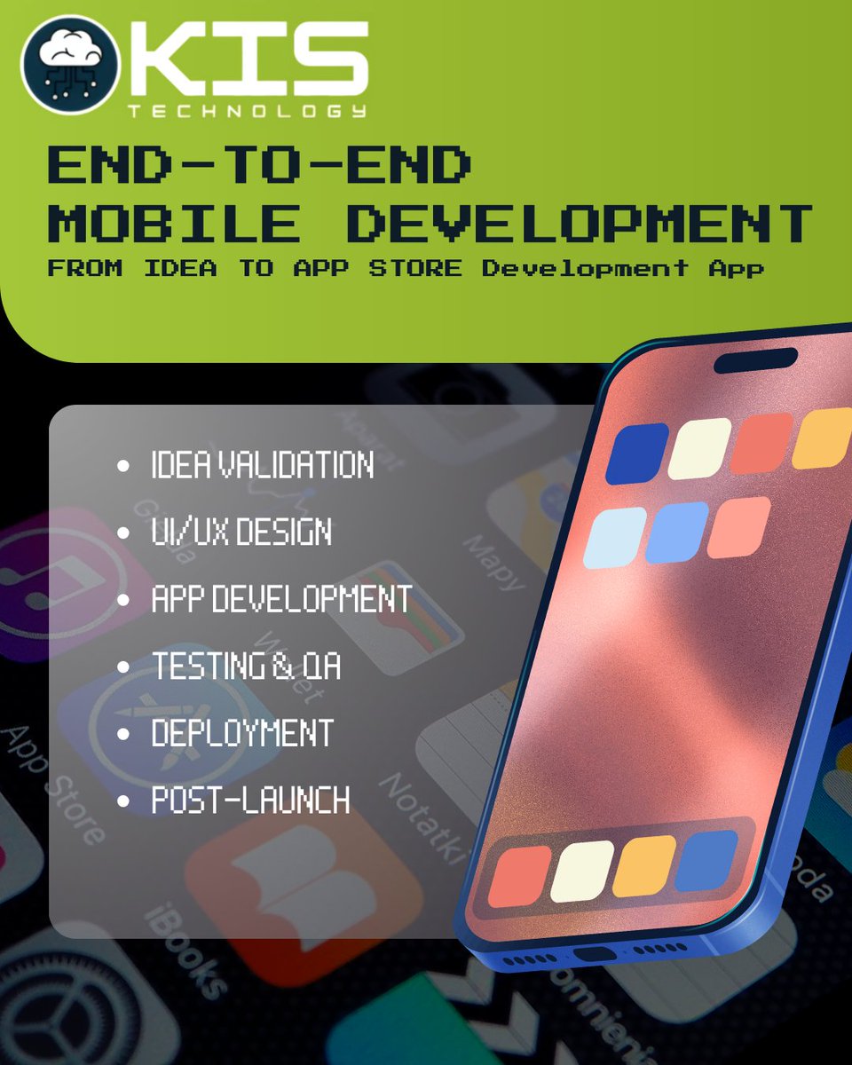 technologykis's tweet image. 𝐓𝐫𝐚𝐧𝐬𝐟𝐨𝐫𝐦 𝐲𝐨𝐮𝐫 𝐢𝐝𝐞𝐚𝐬 𝐢𝐧𝐭𝐨 𝐩𝐨𝐰𝐞𝐫𝐟𝐮𝐥 𝐚𝐩𝐩𝐬!
𝘍𝘳𝘰𝘮 𝘷𝘢𝘭𝘪𝘥𝘢𝘵𝘪𝘰𝘯 𝘵𝘰 𝘱𝘰𝘴𝘵-𝘭𝘢𝘶𝘯𝘤𝘩, 𝘸𝘦 𝘤𝘰𝘷𝘦𝘳 𝘵𝘩𝘦 𝘧𝘶𝘭𝘭 𝘮𝘰𝘣𝘪𝘭𝘦 𝘥𝘦𝘷𝘦𝘭𝘰𝘱𝘮𝘦𝘯𝘵 𝘫𝘰𝘶𝘳𝘯𝘦𝘺.

#MobileAppDevelopment  #𝐊𝐈𝐒𝐓𝐞𝐜𝐡𝐧𝐨𝐥𝐨𝐠𝐲