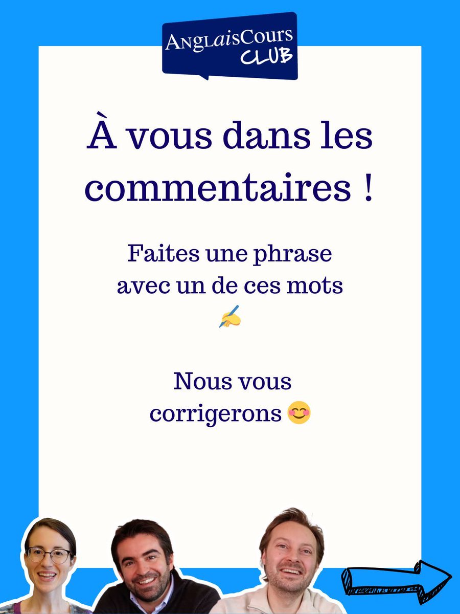 Anglais_Cours's tweet photo. Essayez de créer une phrase avec un de ces mots ?? 😱

Si vous souhaitez APPRENDRE L'ANGLAIS cette année C'EST LE MOMENT !!! Note Espace Membres en ligne sera en PROMO à partir du 10 septembre. Cliquez sur le lien pour en savoir plus : https://t.co/LP7RzUbpIp 

#apprendrelanglais #anglais #coursdanglais #learnenglish #english #speakenglish
