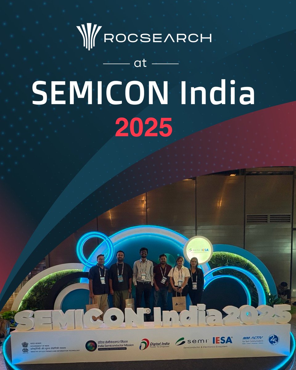 RocSearch_RS's tweet photo. RocSearch was glad to be part of SEMICON India 2025 in Delhi, facilitating business meetings between Japanese and Indian companies. The event brought together 350+ exhibitors and participants from 48 countries, shaping the future of semiconductors.

#SemiCon #SemiConIndia2025 https://t.co/dNJcOEHqS2