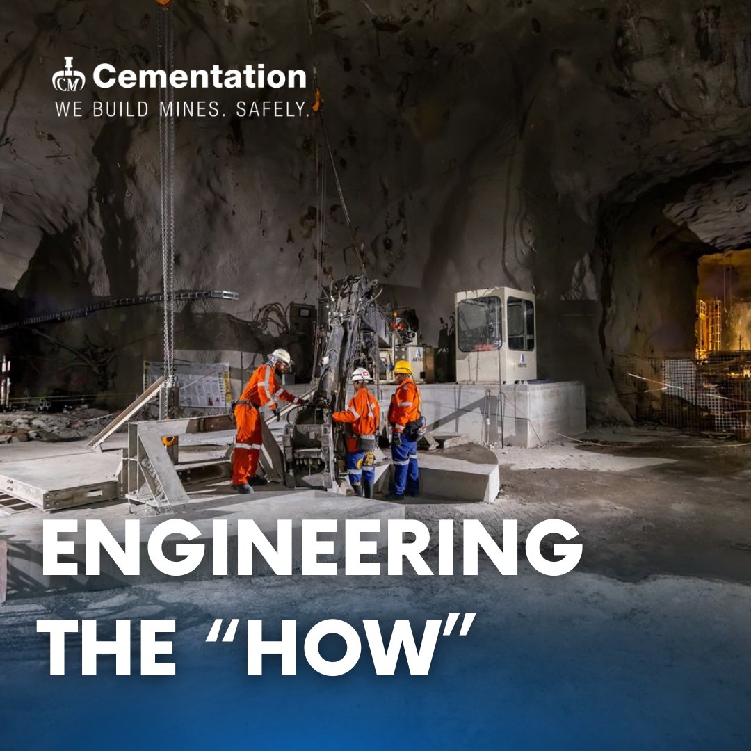 Cementation_Afr's tweet image. While many can tell you what to build and when, Cementation Africa’s Mine Engineering team knows how. Our engineering legacy is built on real contracting experience and operational insight - and that’s what drives our success underground.
 
#miningdesign #miningsolutions