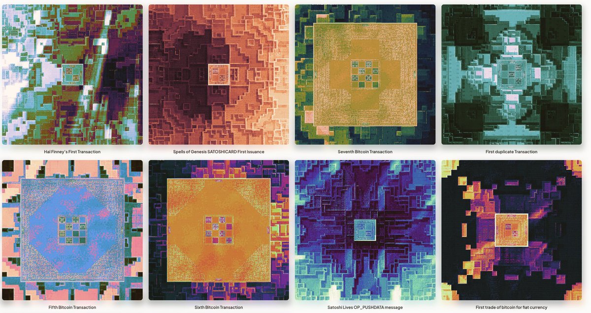 With all the noise around Bitcoin transactions, its great to see the "transaction art" subcategory of btc art go from a concept into the zeitgeist.

Transactions are history and they are art. Relics interpret them as artifacts seeped in lore. Provably scarce and owned by you.
