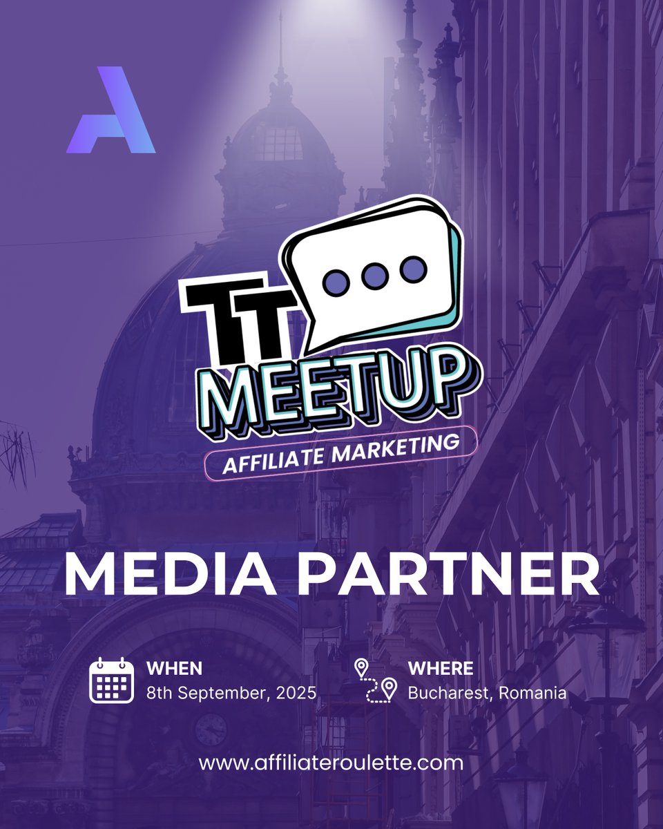 We’re proud to be a media partner for TTmeetup happening today in Bucharest!

This one-day event unites media buyers, agencies, advertisers, creators, and marketers!

🎟 Free tickets still available — join here: ttmeetup.com/registration_b…