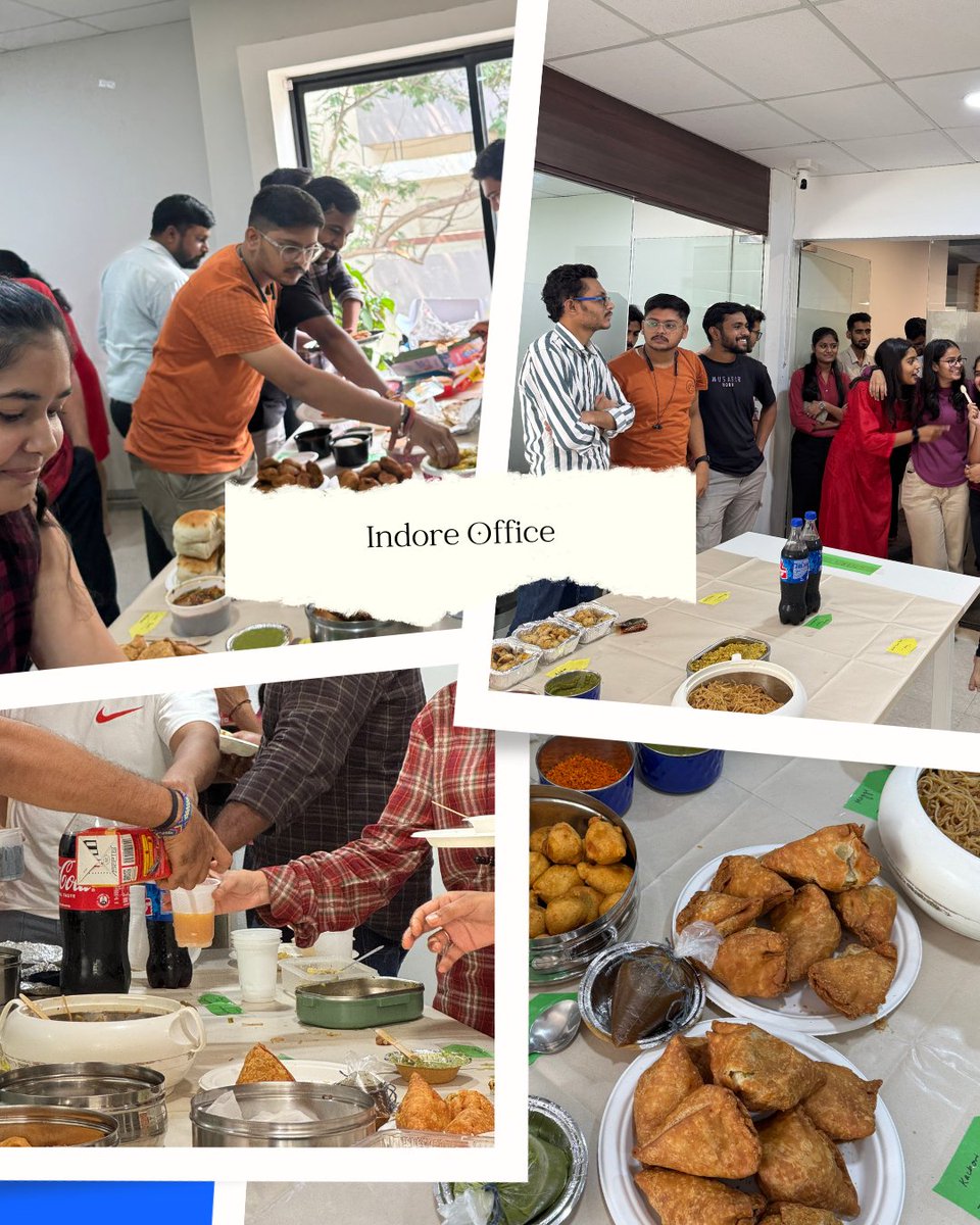 techdomesolves's tweet image. #Potluck vibes, Techdome style! ✨

From samosas to sweets, from our Indore office to Hyderabad office – our team came together to share not just food, but laughter, stories, and lots of extra servings. 😋

What’s your go-to potluck dish? Tell us below! 👇

#LifeAtTechdome…