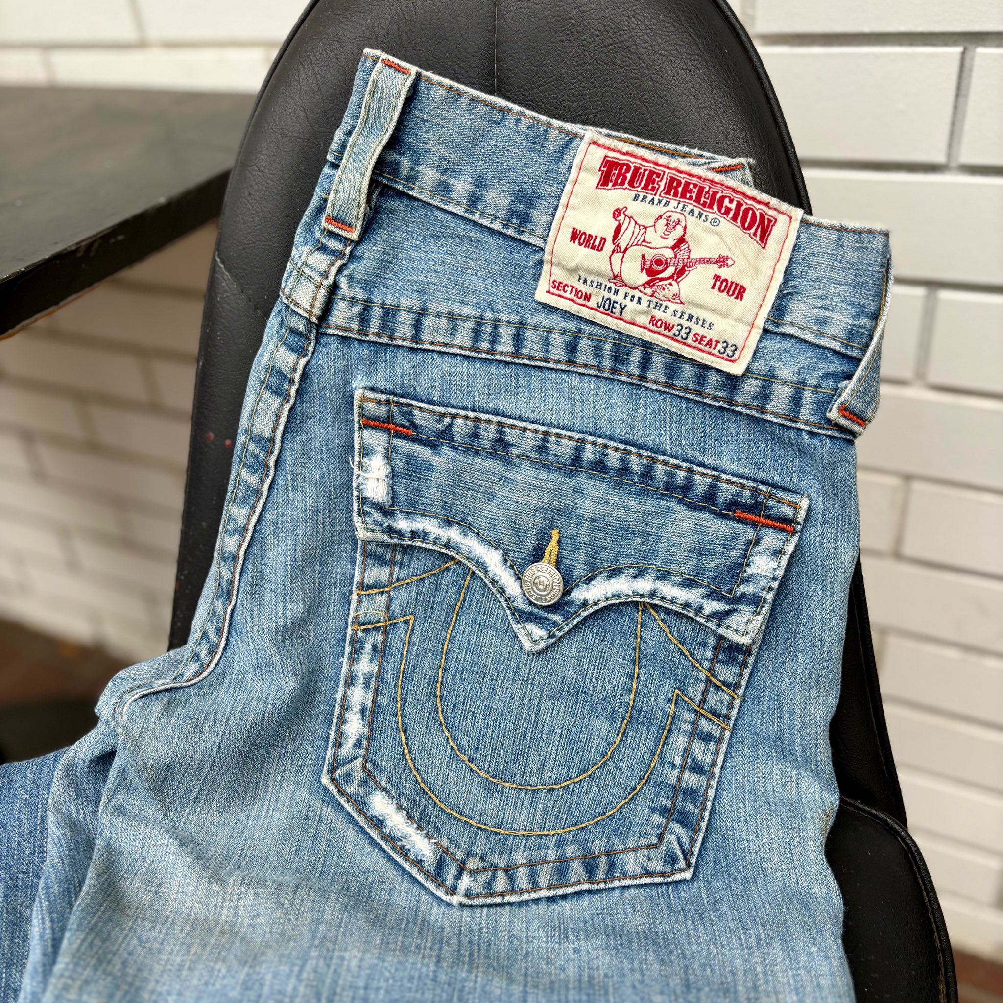 る TRUE RELIGION フレア デニムパンツ ダメージ加工 y2k ダメージフレアデニムパンツ平成ギャルy2k グランジ - メルカリ
