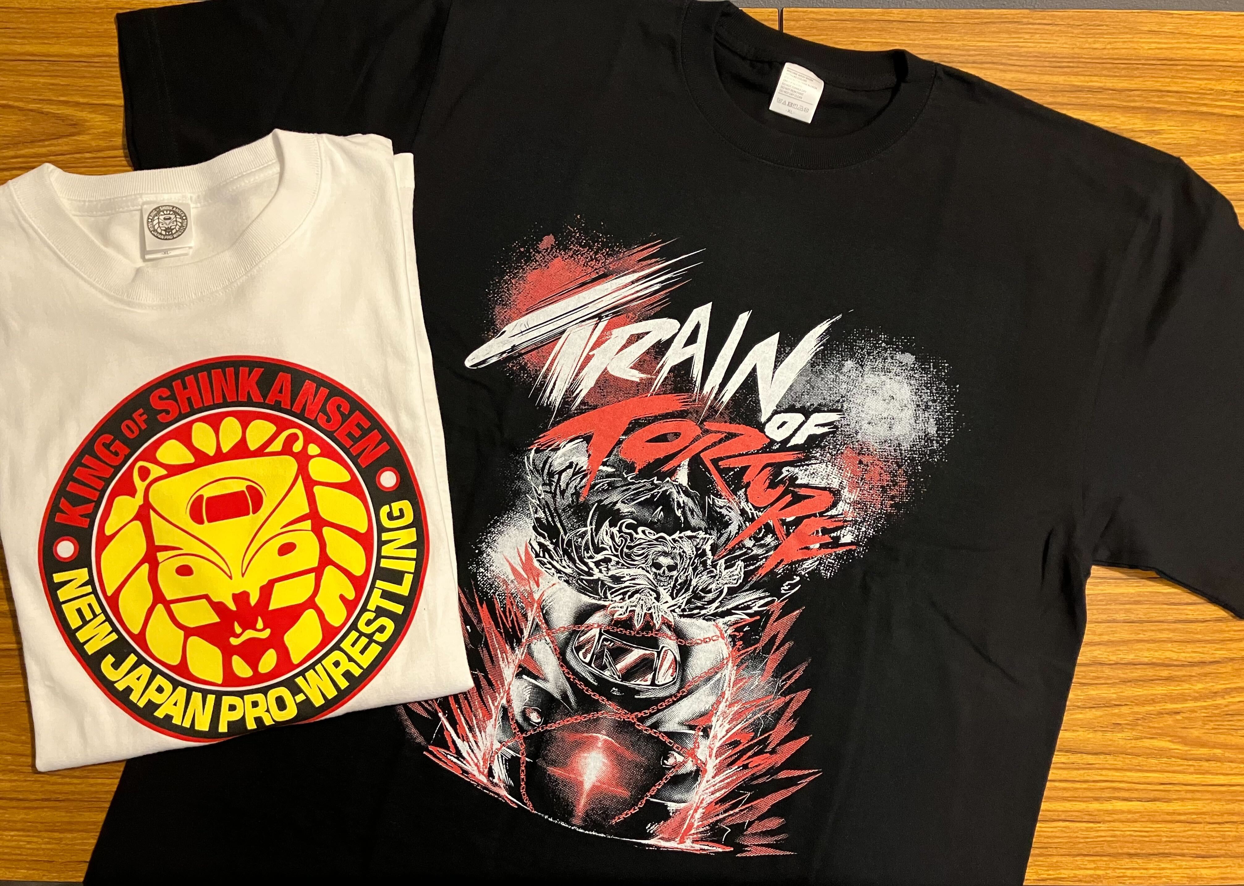JR推し旅　新日本プロレス　コラボ　Tシャツ　Ｈ.Ｏ.Ｔ XL JR推し旅 新日本プロレス コラボ Tシャツ H.O.T XL - メルカリ