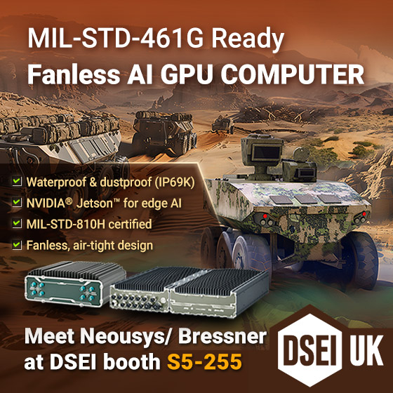 Neousys and Bressner are at DSEI 2025! Come see our MIL-STD-461G-ready and SWaP-Optimized rugged computers for defense applications. Find us at Hall S5, Booth S5-255. neousys-tech.com/en/news/press-…
#DSEI2025 #Neousys #Defense #Military #AI #EmbeddedSystems #UGV #USV