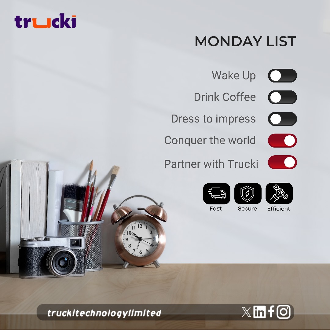 truckilimited's tweet photo. Your to-do list is not complete without the last one ticked. #ChainLogistics #TimelyDeliveries #CargoServices #supplychain #logistics #highlights #TruckOwners https://t.co/in6ciuWL9R