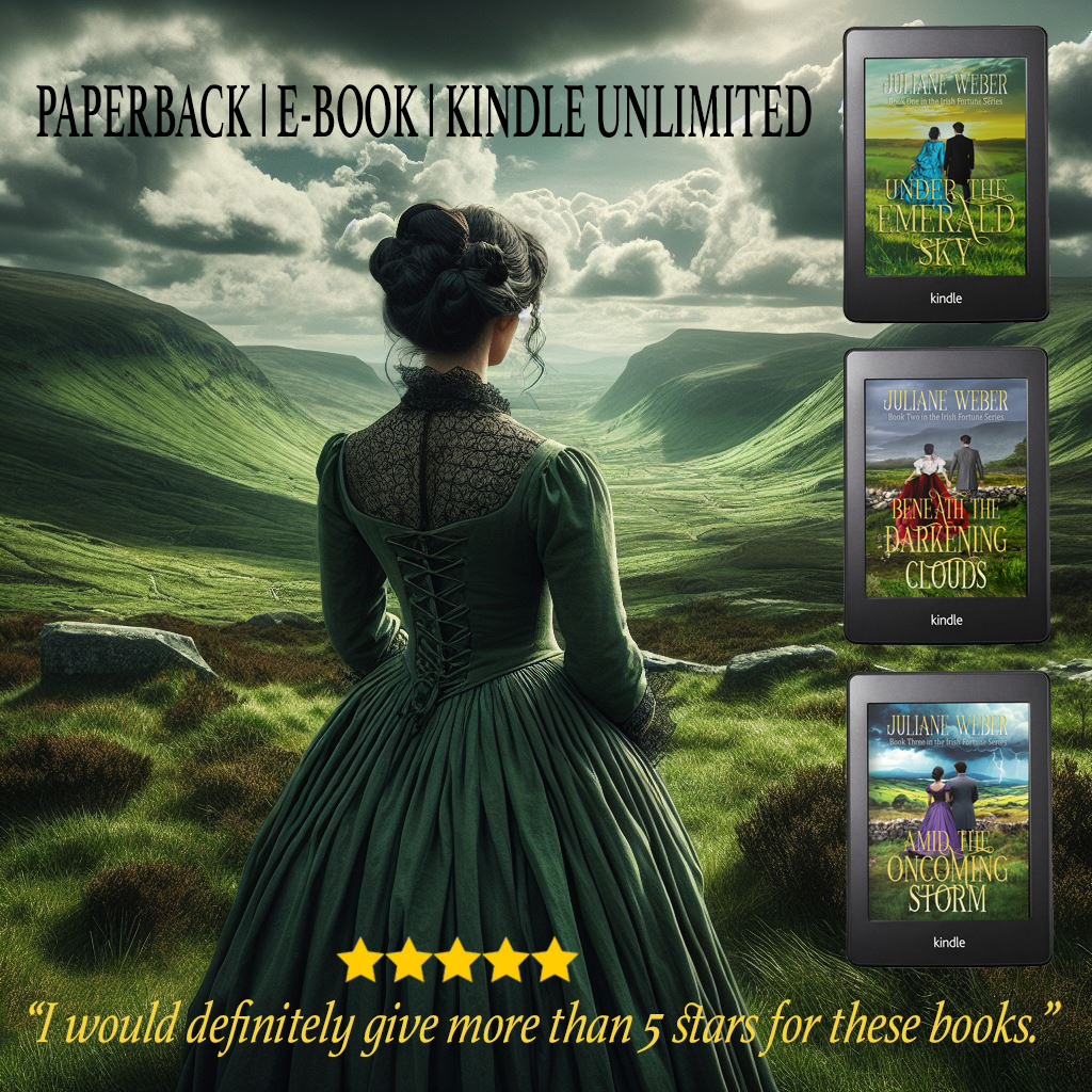 “Fantastic historical fiction.”

“An emotional glimpse into life in 1800s Ireland.”

lnk.bio/ZeRo

#HistoricalFiction #KindleUnlimited #HistoricalRomance #GreatFamine #HistFic #series #Ireland