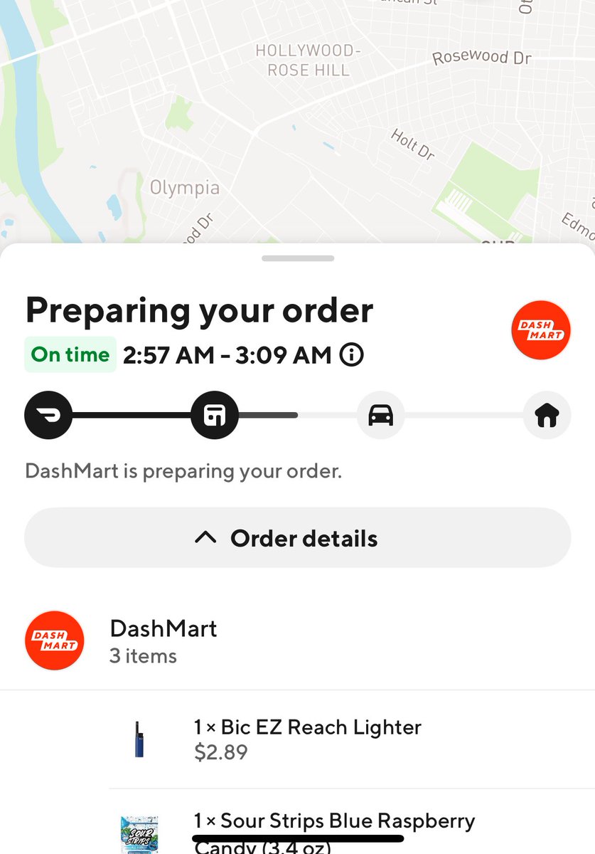 so down bad had to doordash a lighter