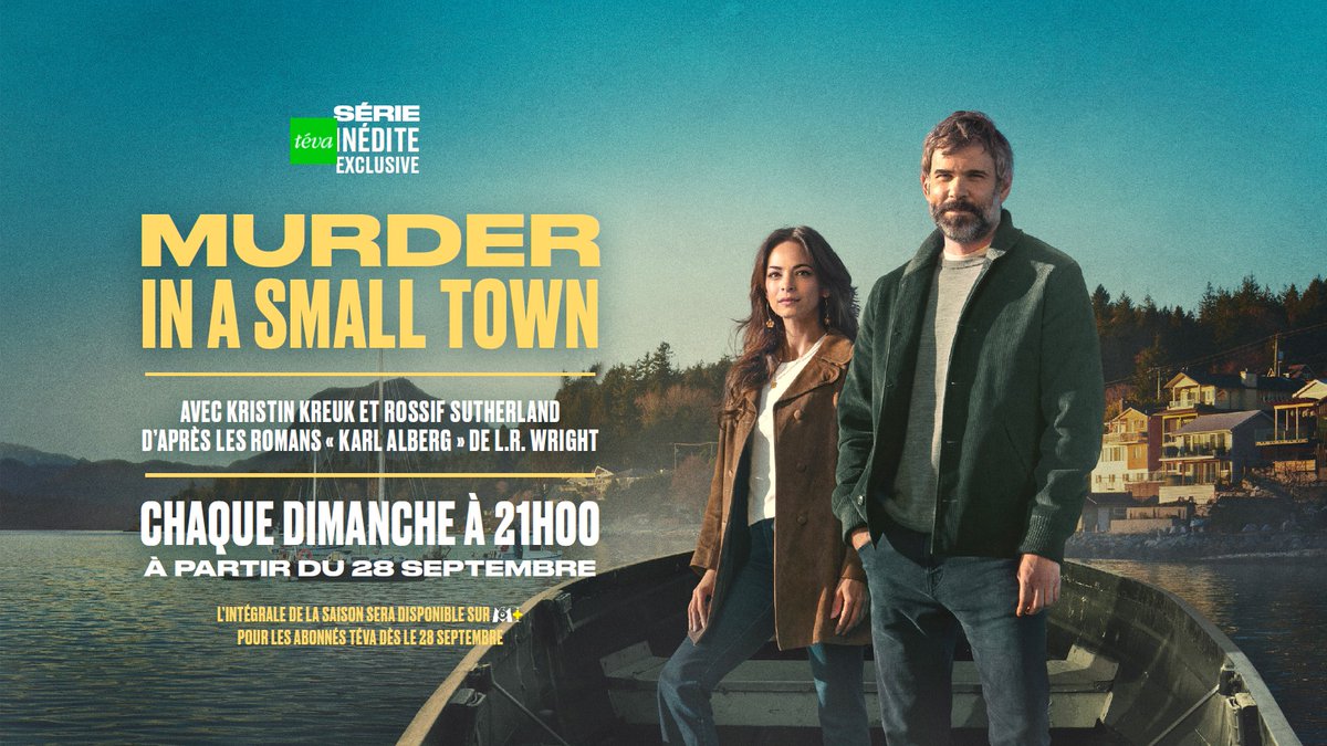 salles_obscures's tweet image. Série INÉDITE #MURDERINASMALLTOWN avec Kristin Kreuk dès le dimanche 28 septembre à 21h00 sur #Teva @tevalachaine