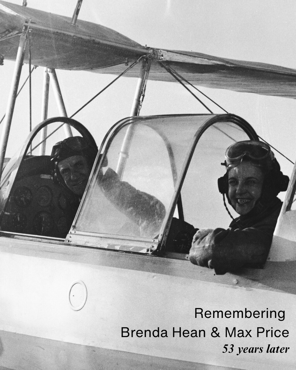 September 8 1972, 53 years ago today, Brenda Hean &amp; Max Price took off from Hobart in a
Tiger Moth bound for Canberra to lobby against the
flooding of Lake Pedder. They were never seen again.
We will never forget them or their goal to save Lake
Pedder. It inspires us to this day.