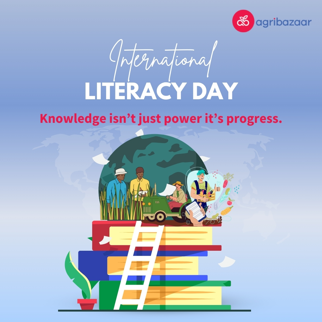 Literacy goes beyond books it’s the bridge between awareness and opportunity. 
At agribazaar, we believe that empowering farmers with knowledge, insights, and digital tools leads to smarter decisions, sustainable farming, and stronger communities.
#InternationalLiteracyDay