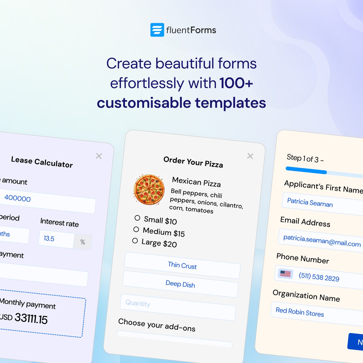 Fluent_Forms's tweet image. Why create forms from scratch when you already have ready-made templates? Just download, customize and publish. 

View all templates: fluentforms.com/form-templates/
