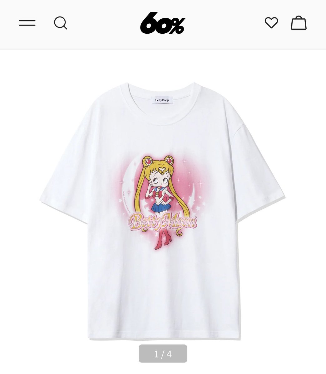 TWICE サナさまが着ているセーラームーン× BettyBoop Tシャツ、絶対的
