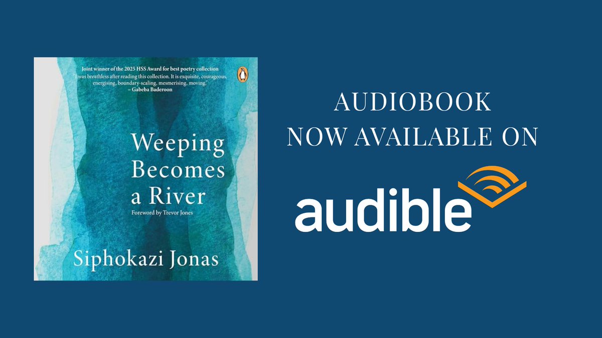 💙 Weeping Becomes a River by <a href="/Siphokazi_J/">Siphokazi Jonas</a>. 
Ladies and gentlemen, the audiobook is now LIVE, and available via <a href="/audible_com/">Audible</a>: lnkd.in/dbteV8E7