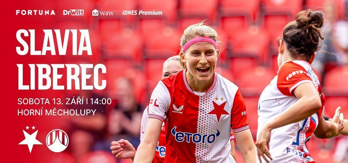 🔴⚪ Přijďte fandit! Slávistky vs. Slovan Liberec už tuto sobotu! ⚽🎉

📣 Slávisté a slávistky, je čas opět ukázat, kdo má v této lize nejhlasitější fanoušky! 🔴⚪ Naše fotbalistky se po zápasech ve Finsku, a postupu do nově vzniklé soutěže UEFA Europa Conference Cup, vrací na