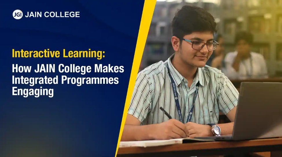 jaincollege's tweet image. Interactive Learning at Its Best!
At JAIN College, learning goes beyond textbooks!
Discover how interactive methods make integrated programmes engaging & future-ready. 🚀
Read the full blog: bit.ly/4mOJIIr
#InteractiveLearning #EducationForExcellence #JAINCollege