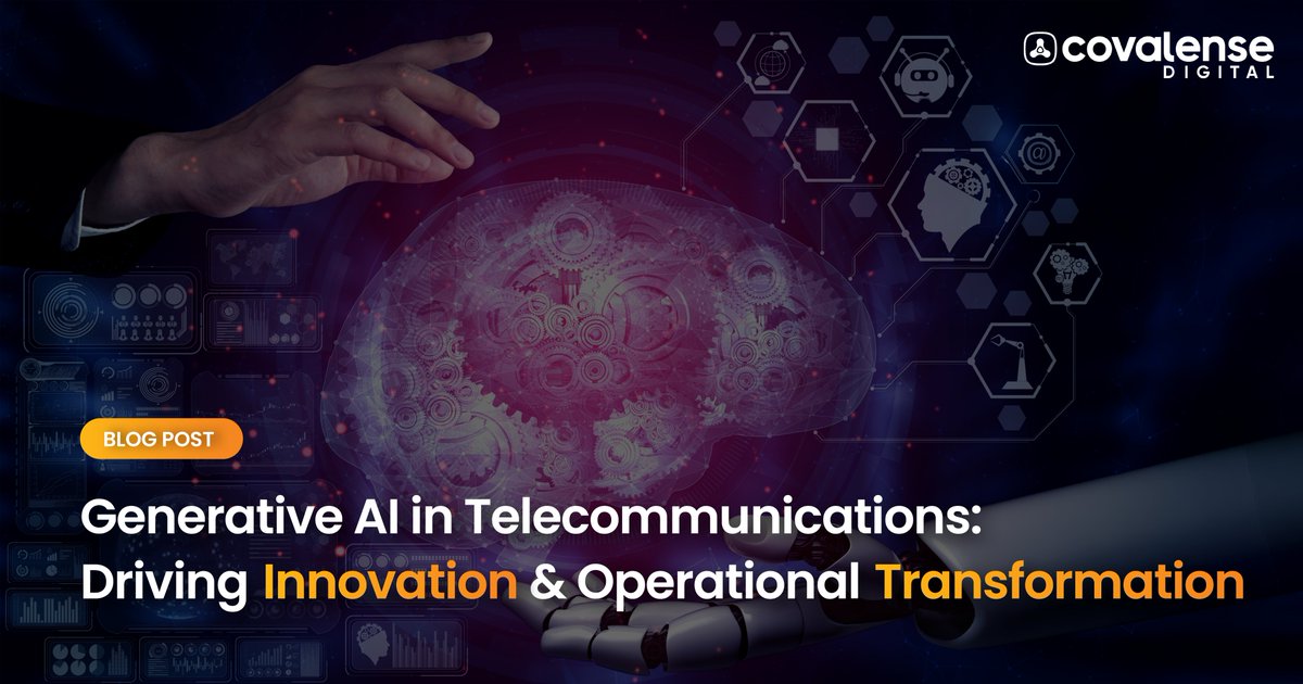 #GenerativeAI is reshaping #telecom! From personalised customer engagement to smart marketing strategies, #AI-driven solutions are revolutionising operations.

Discover how advanced #AIsolutions are driving efficiency and innovation.

🔗 Read more: bit.ly/3Vq0NN3

#GenAI