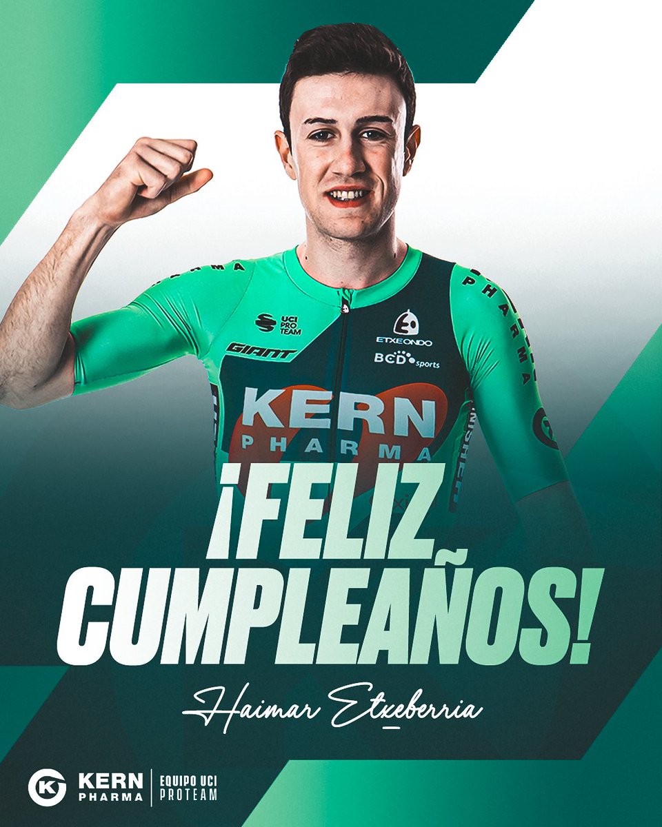 Equipo Kern Pharma (@eqkernpharma) on Twitter photo 🎂 ¡HAIMAR ETXEBERRIA cumple hoy 2⃣2⃣ años!
✨ El joven irundarra está disputando una magnífica temporada de debut culminada con un gran triunfo Castilla y León
👏 ¡Por muchos más, <a href="/H_Etxeberria/">Haimar Etxeberria</a>! 🎂 ¡HAIMAR ETXEBERRIA cumple hoy 2⃣2⃣ años!
✨ El joven irundarra está disputando una magnífica temporada de debut culminada con un gran triunfo Castilla y León
👏 ¡Por muchos más, <a href="/H_Etxeberria/">Haimar Etxeberria</a>!