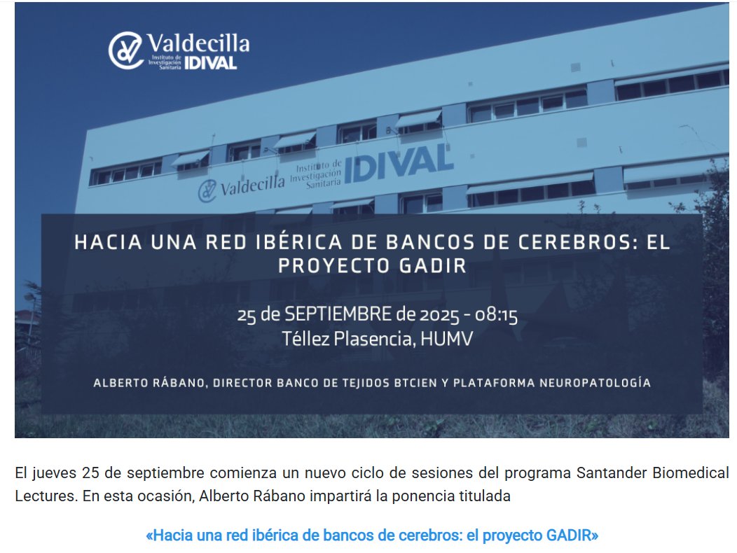 Biobanco Valdecilla (IDIVAL) tweet media
