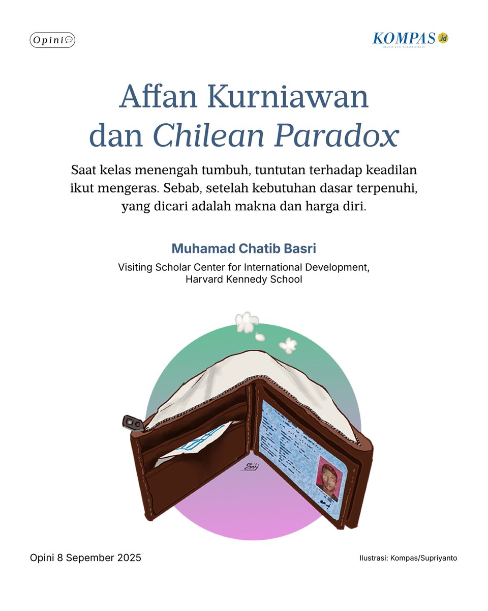 Hampir dua tahun lalu, saya mengutarakan kekhawatiran saya di harian ini tentang keadilan ekonomi yang terusik, tentang Chilean Paradox dan kelas menengah yang rapuh. Saya berharap saya keliru. Namun, hari ini, kekhawatiran itu datang seperti gema yang berjalan jauh, lalu pulang