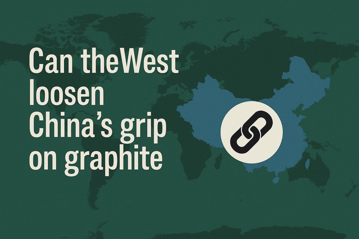 GraphanoE's tweet image. Can the West loosen China’s grip on graphite?

China controls ~82% of global graphite supply, a critical risk for EV batteries and clean-energy security. Western “mine-to-anode” projects are racing to change that.
 mining-technology.com/analysis/can-t…

#Graphite #CriticalMinerals #EVBatteries