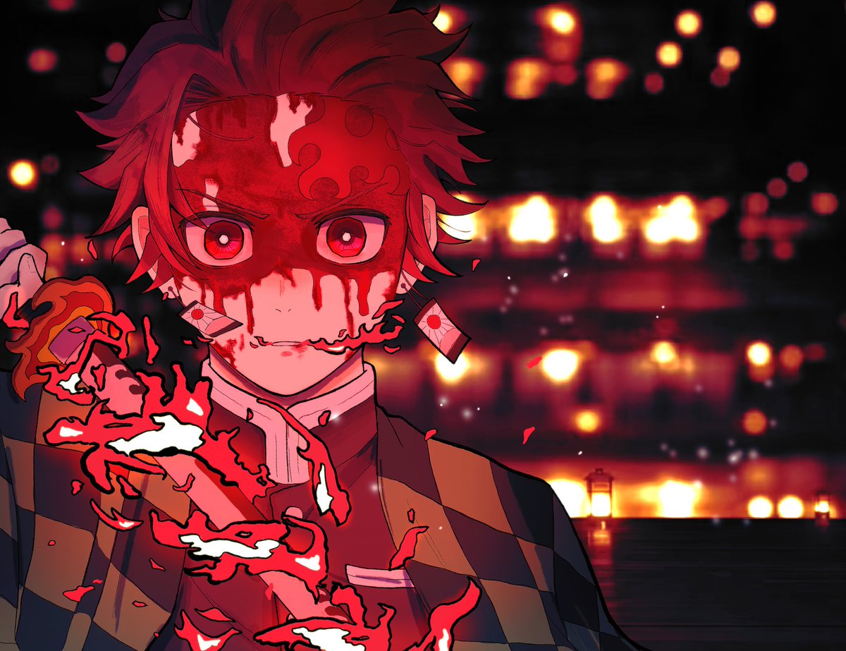 滿臉血的戰損真的很帥 遂畫 #鬼滅の刃 #無限城編 #竈門炭治郎