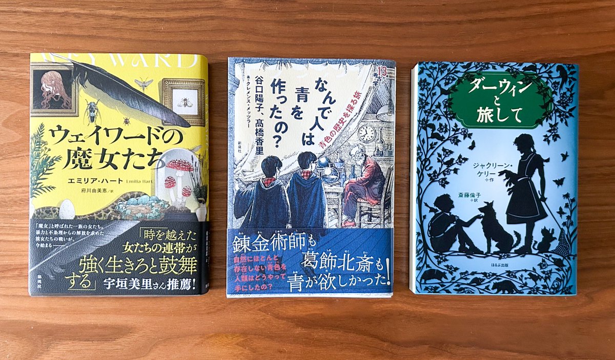 今日は10時過ぎに病院行ったのに「凄く混んでるから本日の受付は終了しました」と言われて意気消沈。
腹いせに本を買って帰ってきた。

ウェイワードの魔女たち
なんで人は青を作ったの？
ダーウィンと旅して

どれも以前から気になってた本