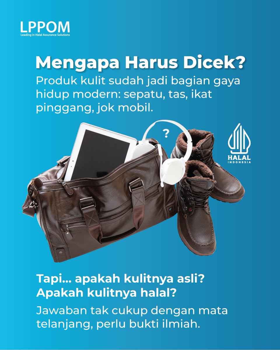lppom_mui's tweet image. ✨ FUN FACT! Kulit Elegan Belum Tentu Halal — Ini Cara Membuktikannya! ✨halalmui.org/bongkar-rahasi…
.
#laboratorium #pengujian #sertifikasihalal #lph #lppom