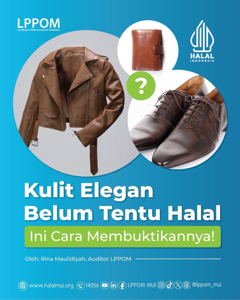 lppom_mui's tweet image. ✨ FUN FACT! Kulit Elegan Belum Tentu Halal — Ini Cara Membuktikannya! ✨halalmui.org/bongkar-rahasi…
.
#laboratorium #pengujian #sertifikasihalal #lph #lppom