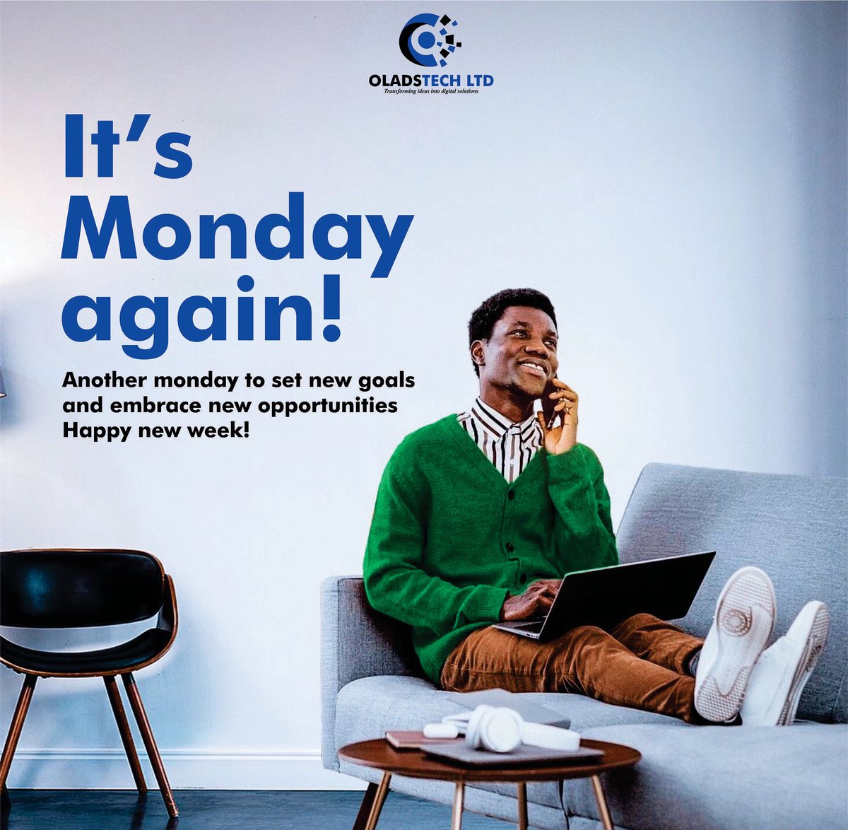 Oladstech_ltd's tweet image. New week, new opportunities to grow in tech!
At Oladstech, we don’t just teach skills, we help you build a future. 🚀
This week, take that step towards learning, building, and becoming unstoppable in the tech world

#MondayMotivation #TechSkills #Oladstech #LearnTech #FutureReady