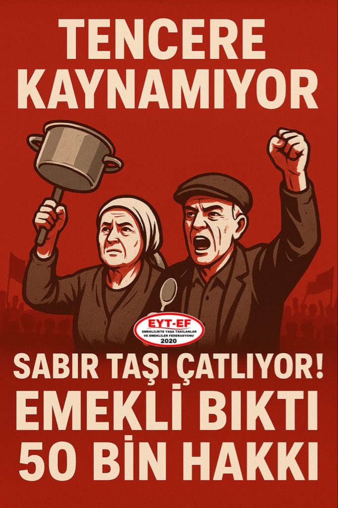 NECTAM21 (@nectam211) on Twitter photo #EmekliBıktı50BinHakkı
2008’de düşürülen ABO ile hakkı gasp edilen #Emekli
Açlığa mahkum edildi.
Yoksulluktan ve sadaka gibi maaşlardan bıkan Emekliye;
Onurlu ve insanca yaşam için en az 50BinTL taban maaş şarttır.
#5000KısmininKaraGünü8Eylül
<a href="/RTErdogan/">Recep Tayyip Erdoğan</a>
<a href="/isikhanvedat/">Prof. Dr. Vedat Işıkhan</a> #EmekliBıktı50BinHakkı
2008’de düşürülen ABO ile hakkı gasp edilen #Emekli
Açlığa mahkum edildi.
Yoksulluktan ve sadaka gibi maaşlardan bıkan Emekliye;
Onurlu ve insanca yaşam için en az 50BinTL taban maaş şarttır.
#5000KısmininKaraGünü8Eylül
<a href="/RTErdogan/">Recep Tayyip Erdoğan</a>
<a href="/isikhanvedat/">Prof. Dr. Vedat Işıkhan</a>