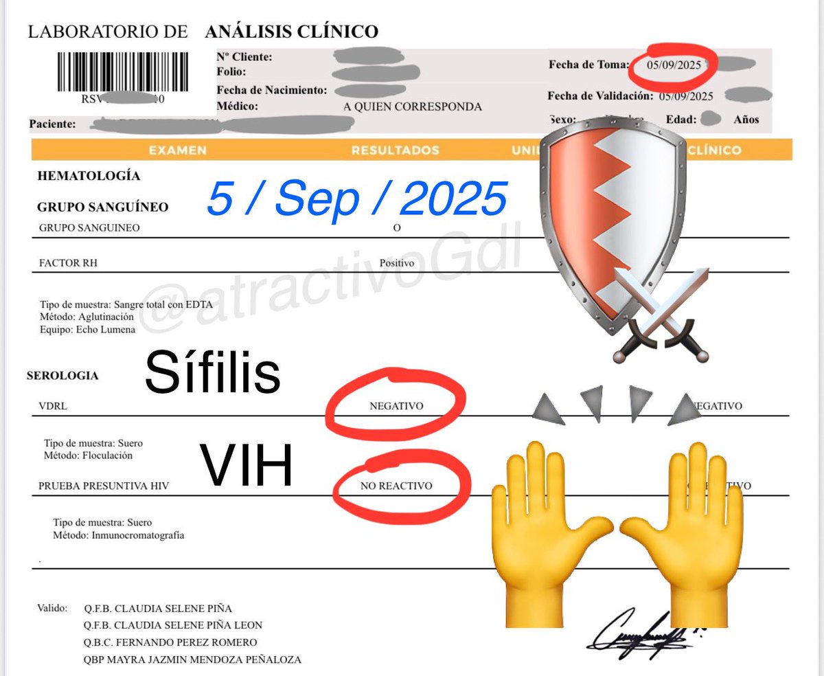 Estudios negativos al 5/Sep/2025 ✅🩺👌✨ #sexoResponsable <a href="/atractivoGdl/">✨AtractivoGdl 👑💦✨</a>