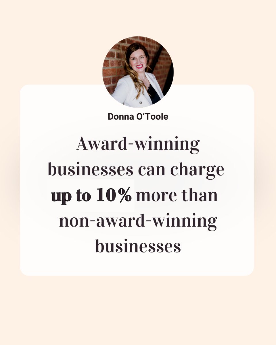 🏆 Did you know? Award-winning businesses can charge up to 10% more than those without recognition 🤯

Why? Because awards are proof. Proof that you’re credible, trustworthy, and delivering excellence worth investing in.

Click here to join: augustawards.com/awards-masterc… 👈